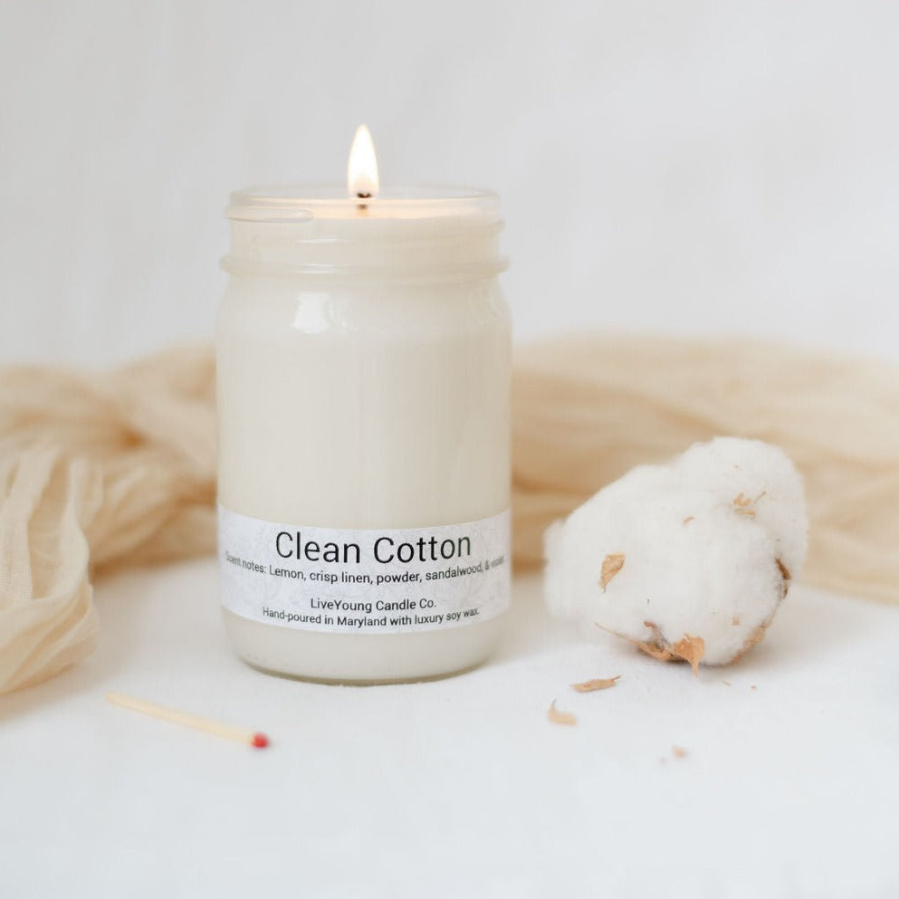 Clean Cotton- Mason Jar